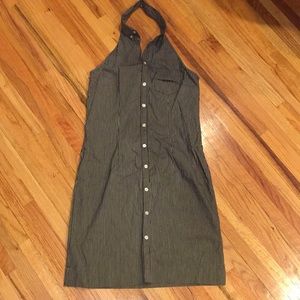Ralph Lauren 8 Collared Button Down Halter Dress